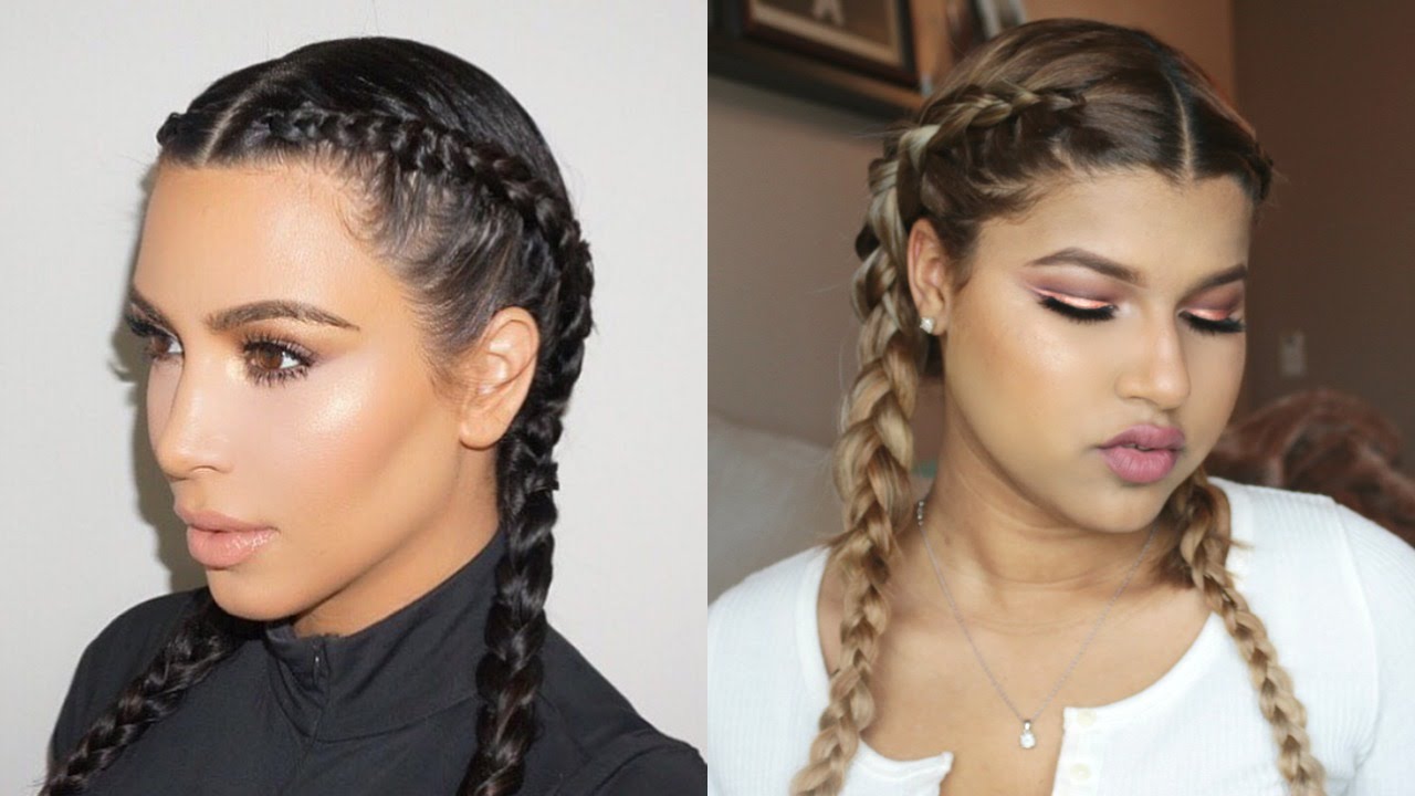 Braided Hairstyles Kim Kardashian