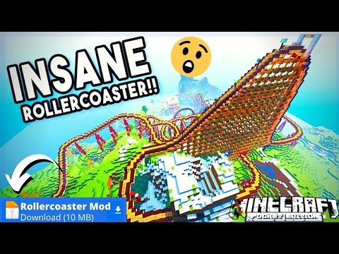 How to download Roller Coaster in Minecraft| Roller Coaster mod in ...