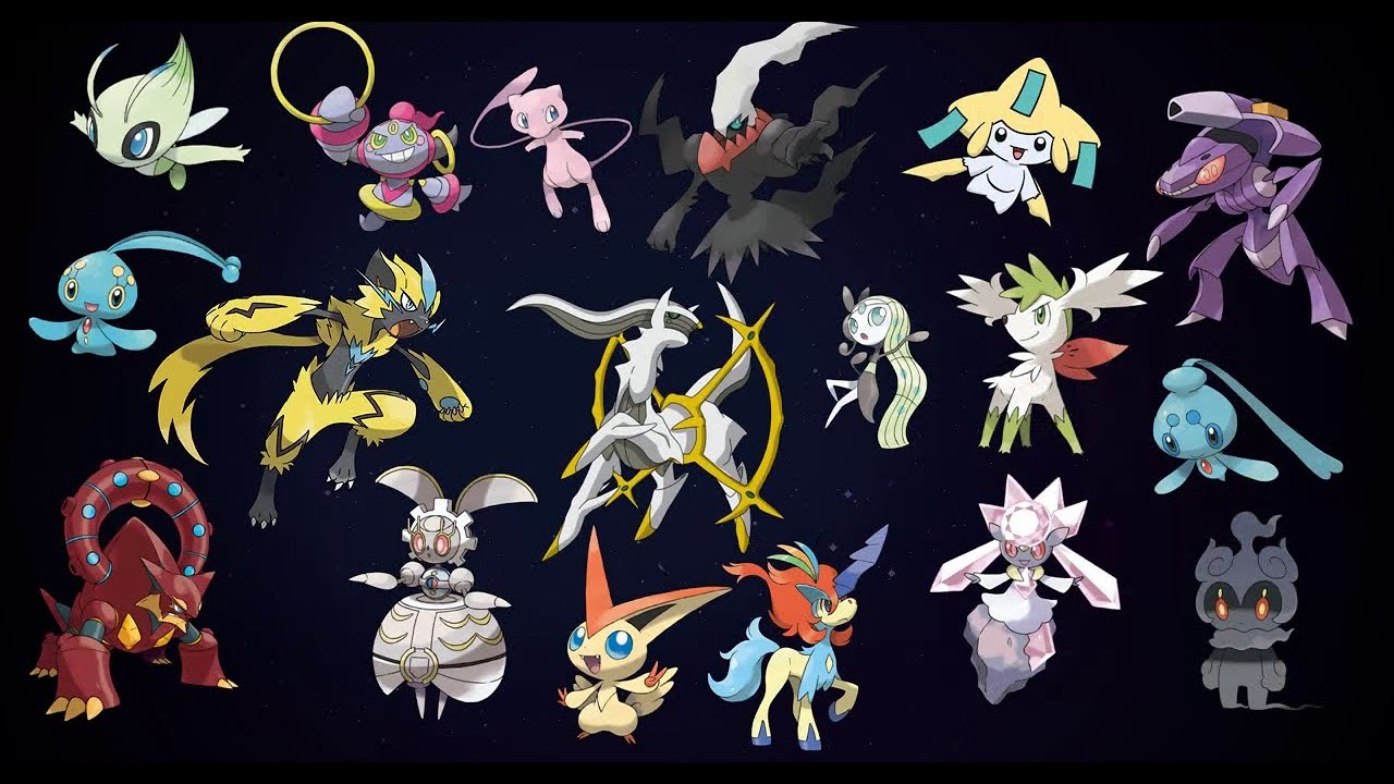 All Mythical Pokemons - YouTube