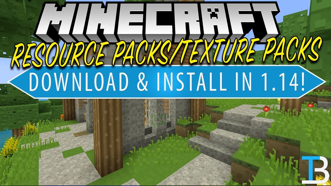 How To Download Install Texture Packs Resource Packs In Minecraft 1 14 Youtube