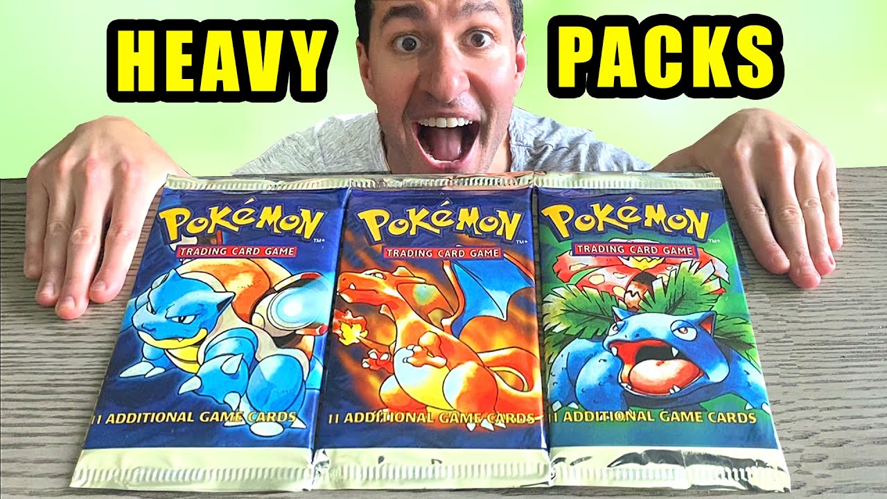 OPENING ALL HEAVY PACKS OF OLD POKEMON CARDS! - YouTube