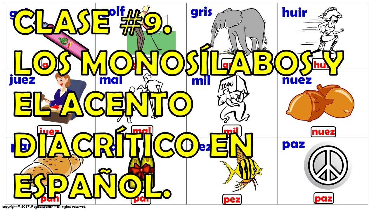 10 Ejemplos De Monosilabas