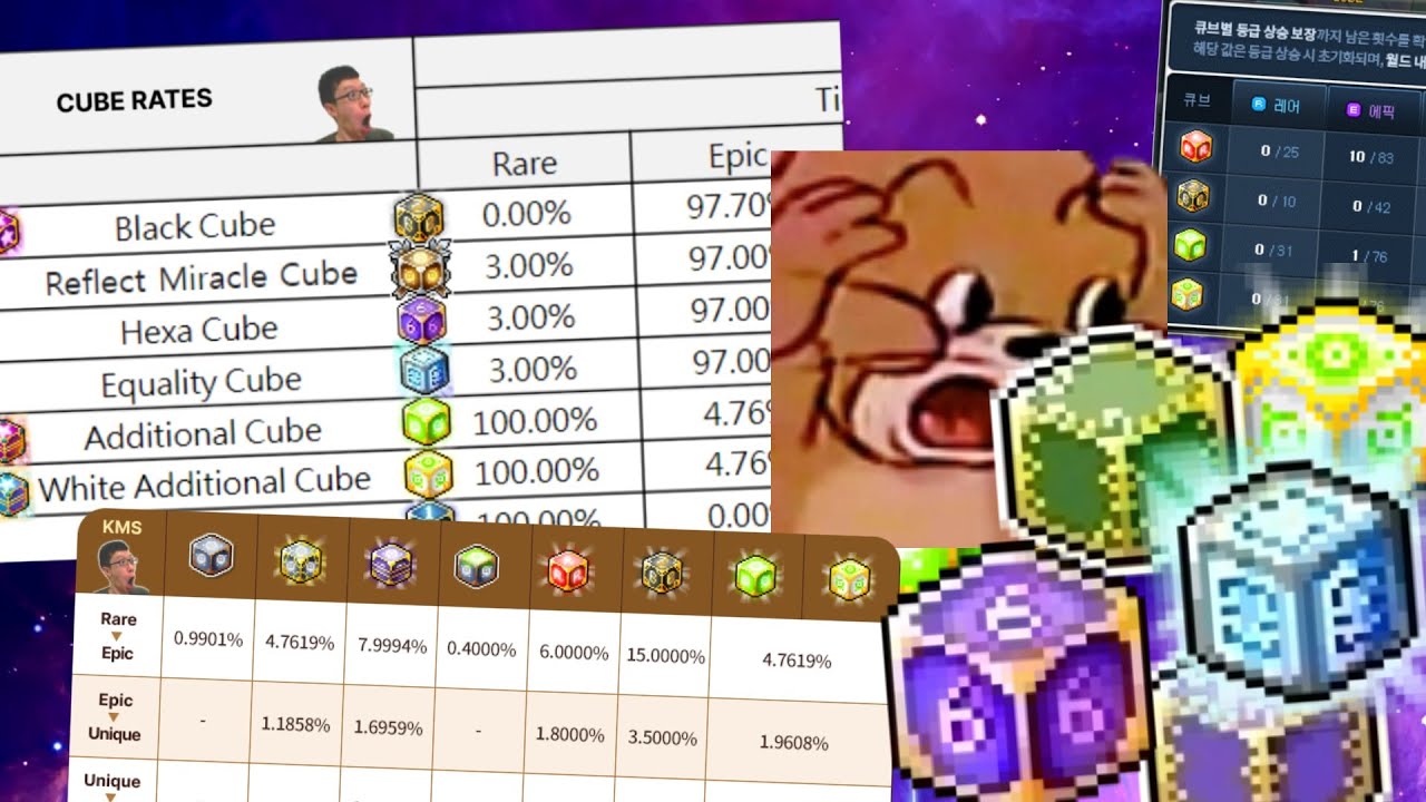 MapleStorySEA Cube Revamp, Cube Rates, Pity System YouTube