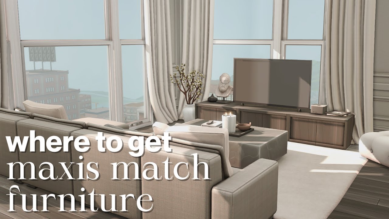 Sims 4 Maxis Match Furniture CC Folder