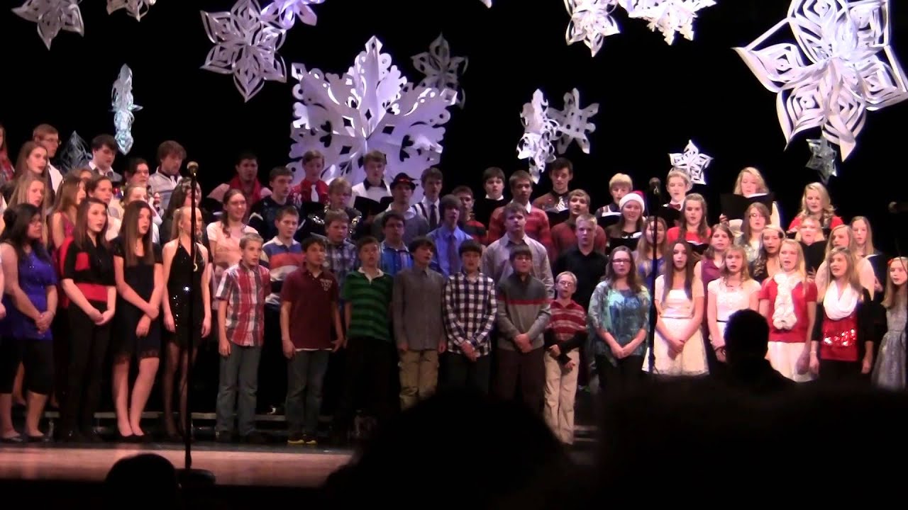 Christmas Choir Concert Finale, combined Middle School, High School ...