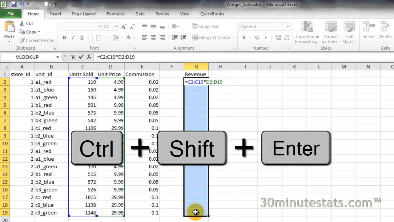 Enter An Array Formula