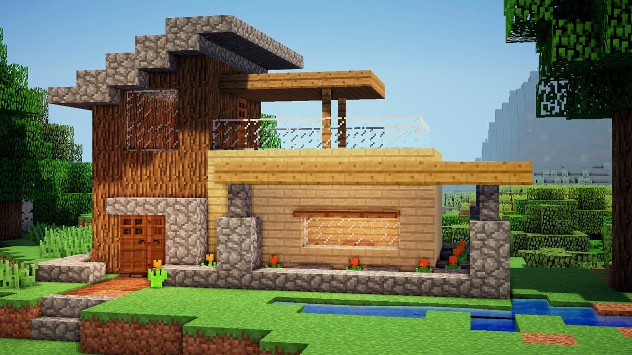 Simple Wooden House Minecraft