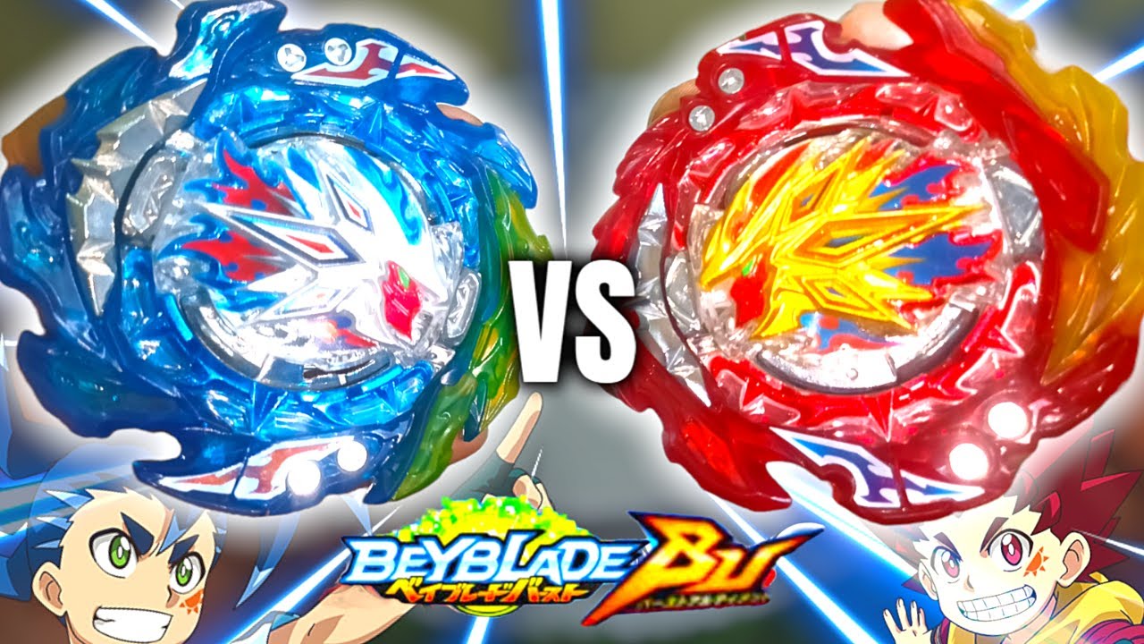 FUSION BEYBLADES BATTLE King Helios MR VS Super Hyperion MR | Beyblade ...