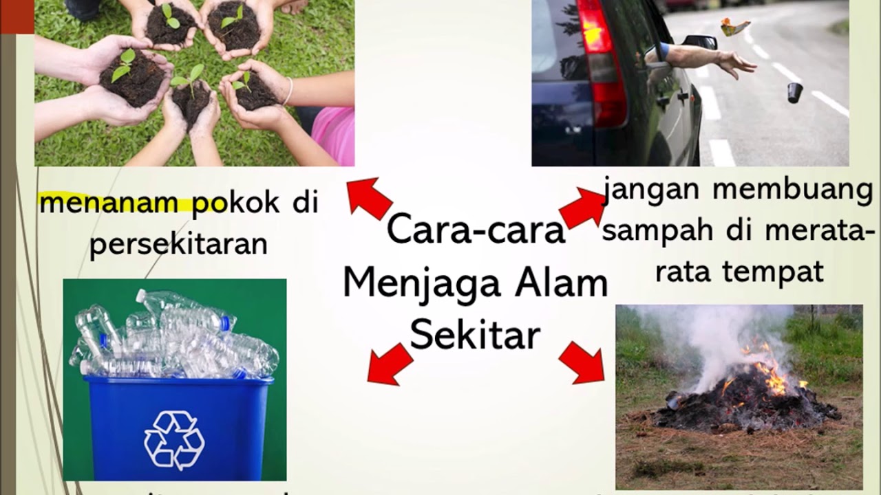 Menjaga alam sekitar