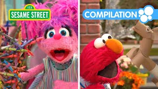 Sesame Street: Elmo and Friends Make Arts & Crafts | DIY Compilation