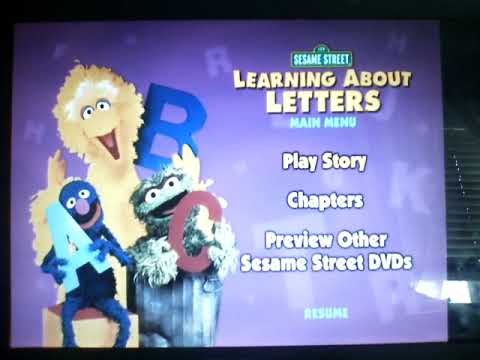 Sesame Street Learning About Letters Dvd Ebay