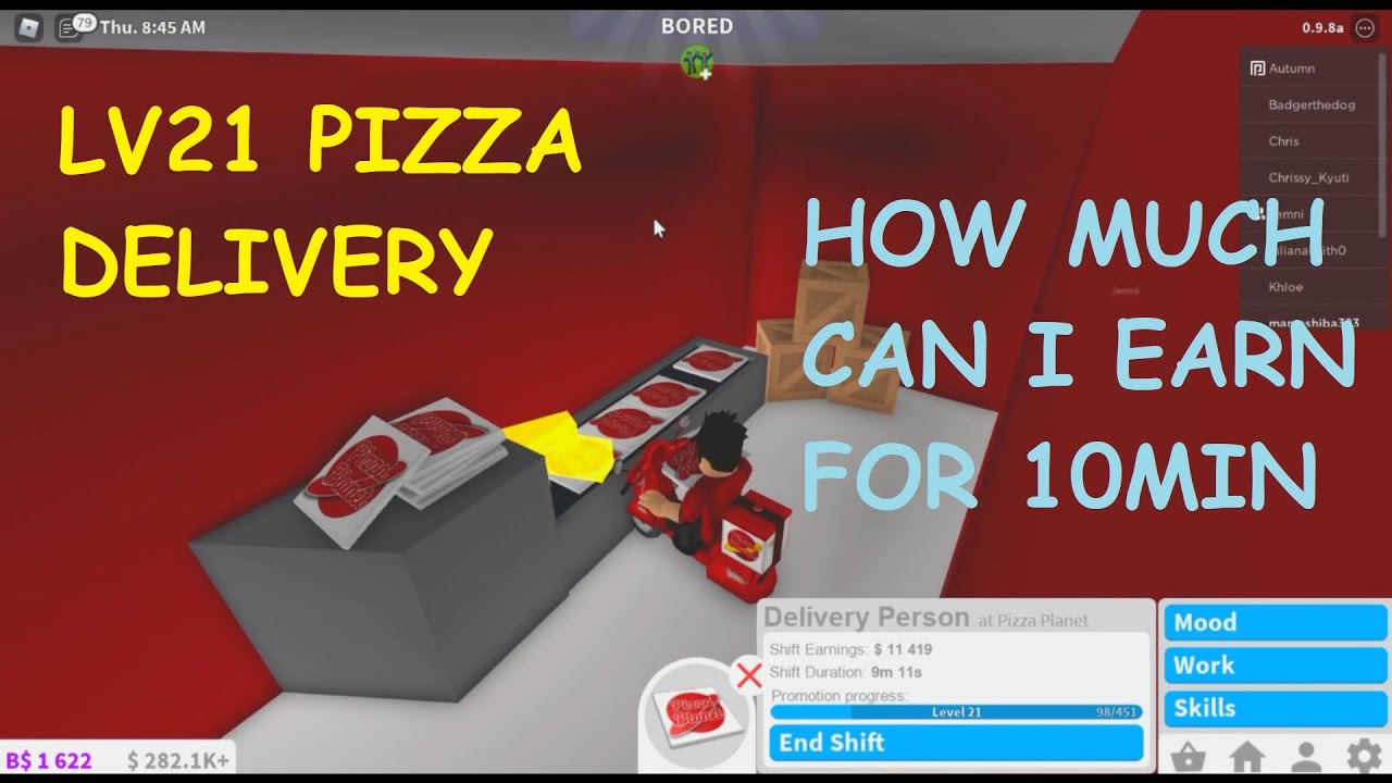 Bloxburg Pizza Delivery Script