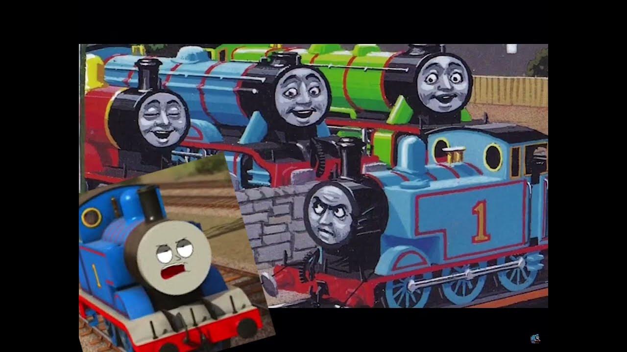 Thomas the Tank Engine reacts to Cursed Railway Series Pictures - YouTube