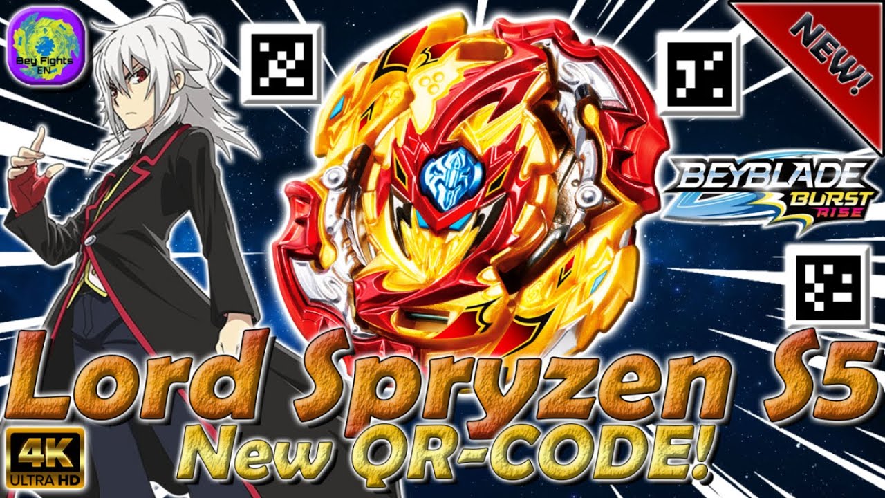 New LORD SPRYZEN S5 Qr-Code - Beyblade Burst Rise - YouTube