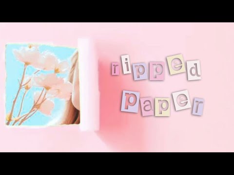 How to Create Aesthetic Torn Paper Effect in Capcut - YouTube