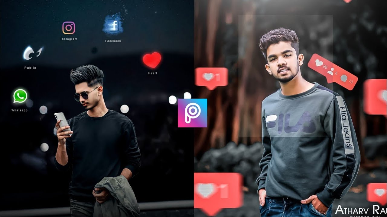 Social Boy PicsArt Editing Tutorial || PicsArt Editing Tutorial ...