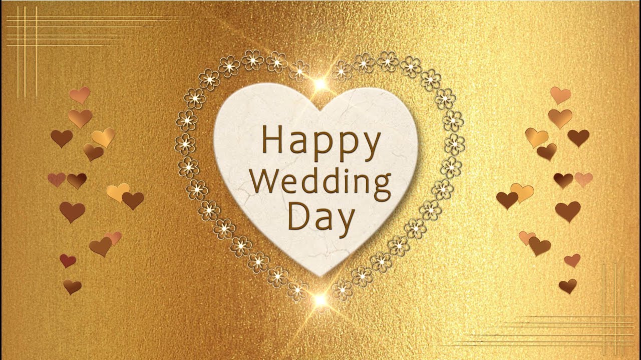 🤵Happy Wedding Day!🤵Animation Greeting Cards #4K ...