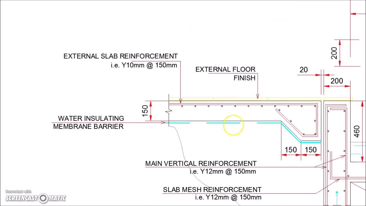 Infinity Type Swimming Pool Retaining Wall with Catch Pool Detail - YouTube