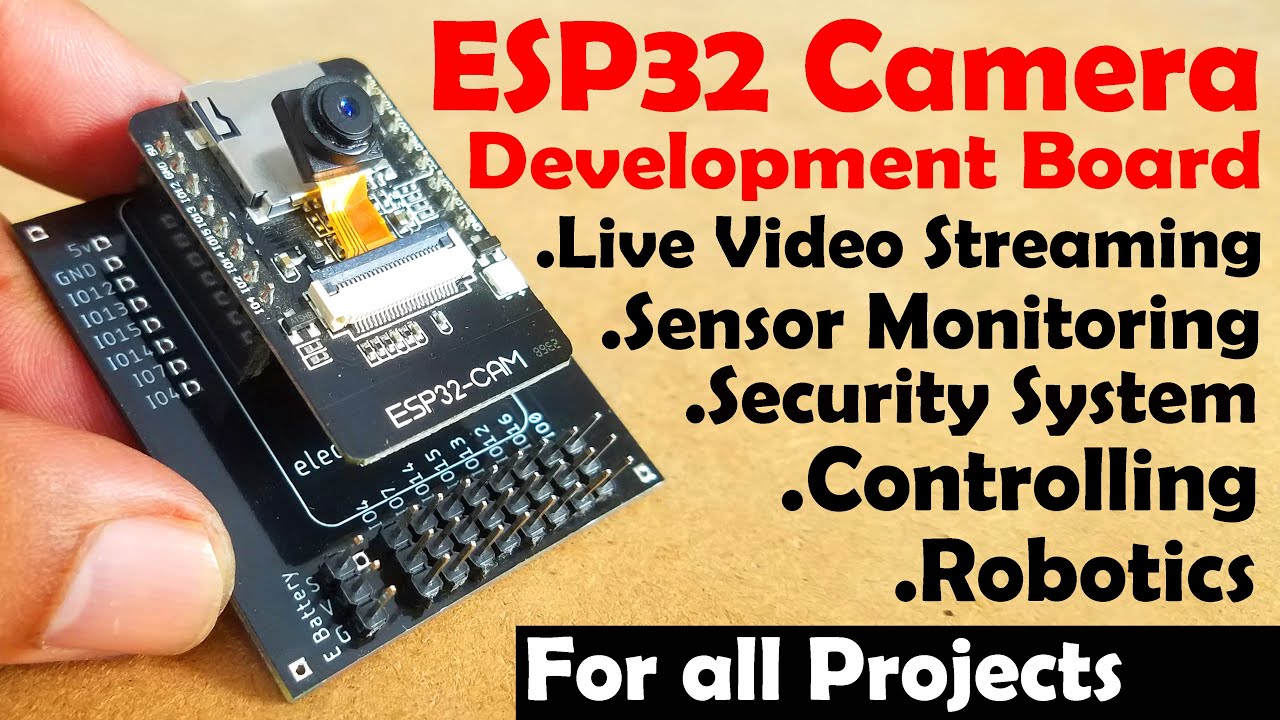 ESP32 Camera Module development board for Live Video Streaming, Sensor ...