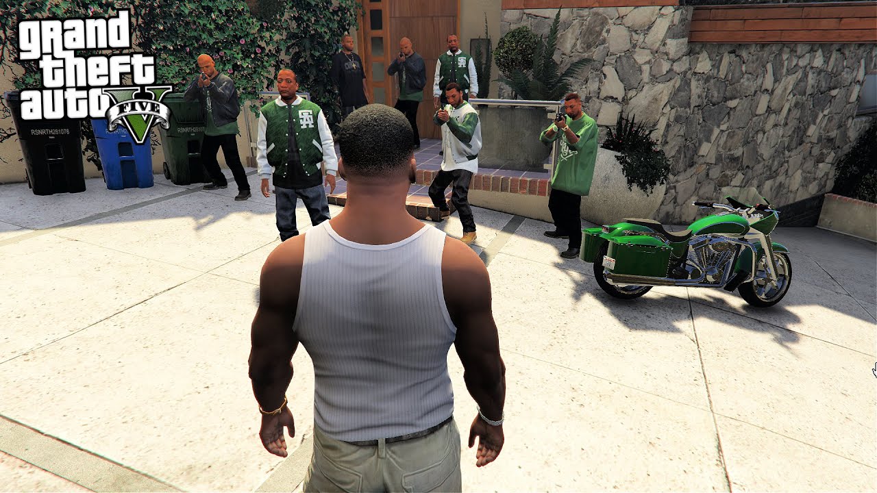 Families show up to franklin house in GTA 5!!! - They Confronted Him ...