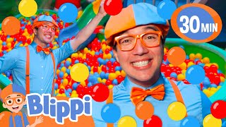 lets play games in blippis clubhouse best of blippi toys educational videos for kids