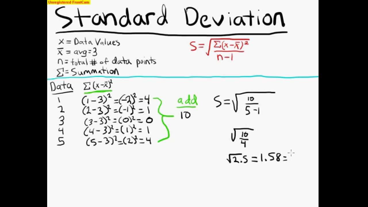 Standard Deviation / Standard Deviation Worksheet : Standard deviation