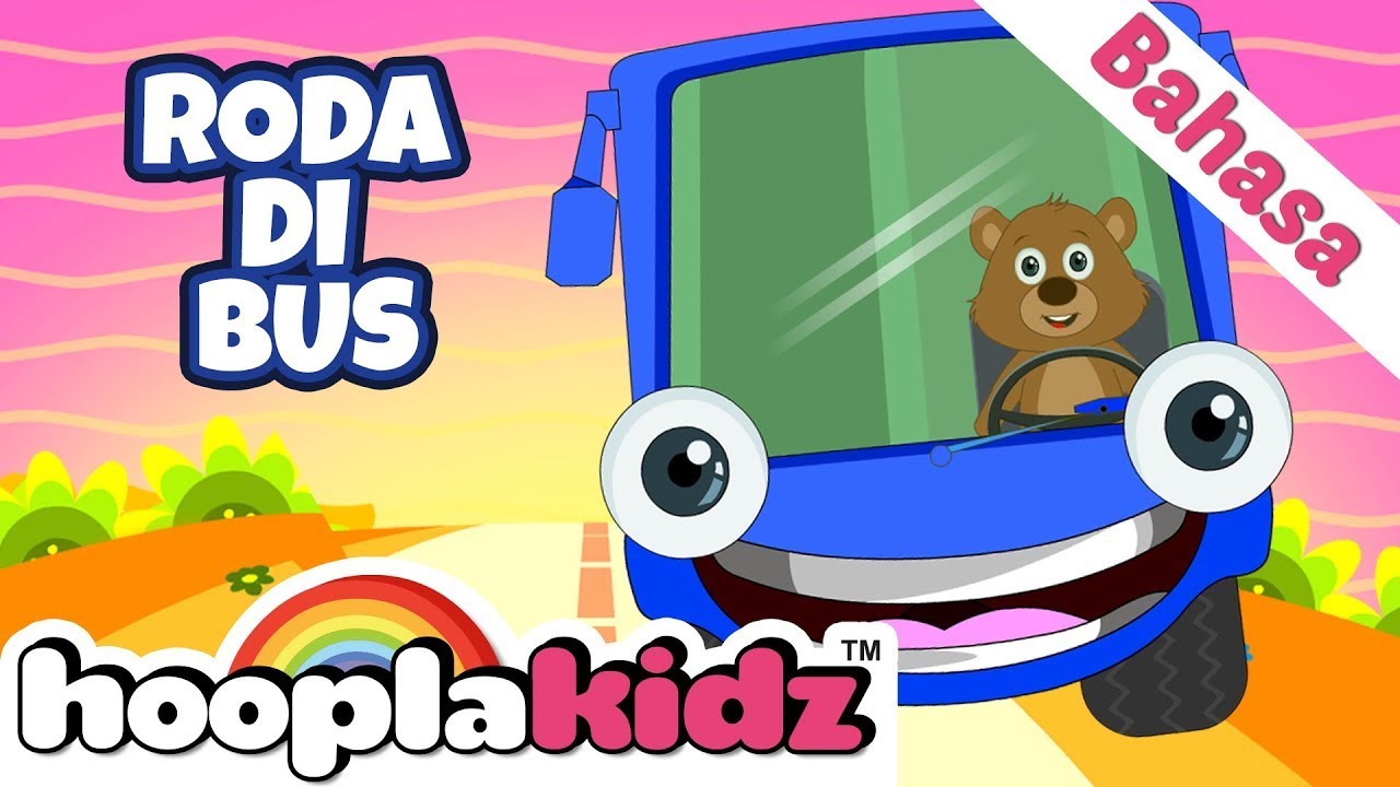 Roda pada warna bus | Lagu Anak Populer | HooplaKidz Bahasa - YouTube