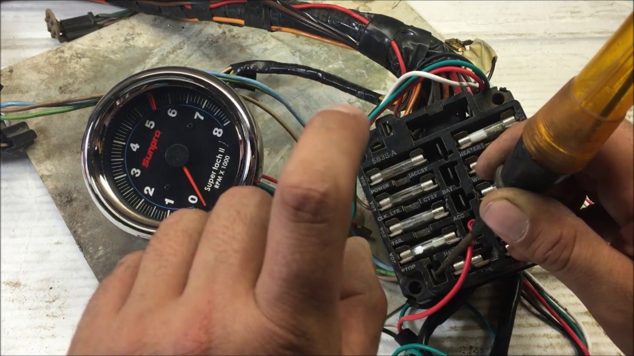 Tachometer Wiring Diagram For Point System