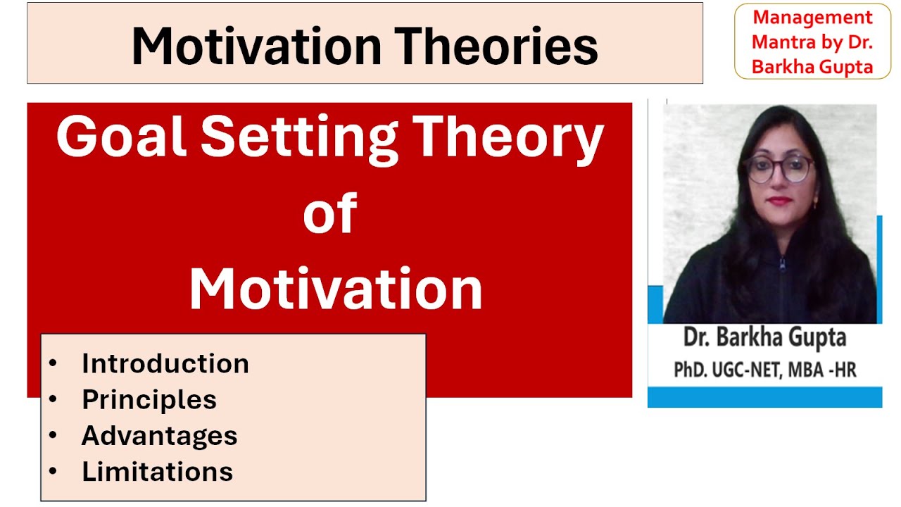 Goal-Setting theory Theory of Motivation By Locke /MBA/BBA/UGC NET/PSU ...