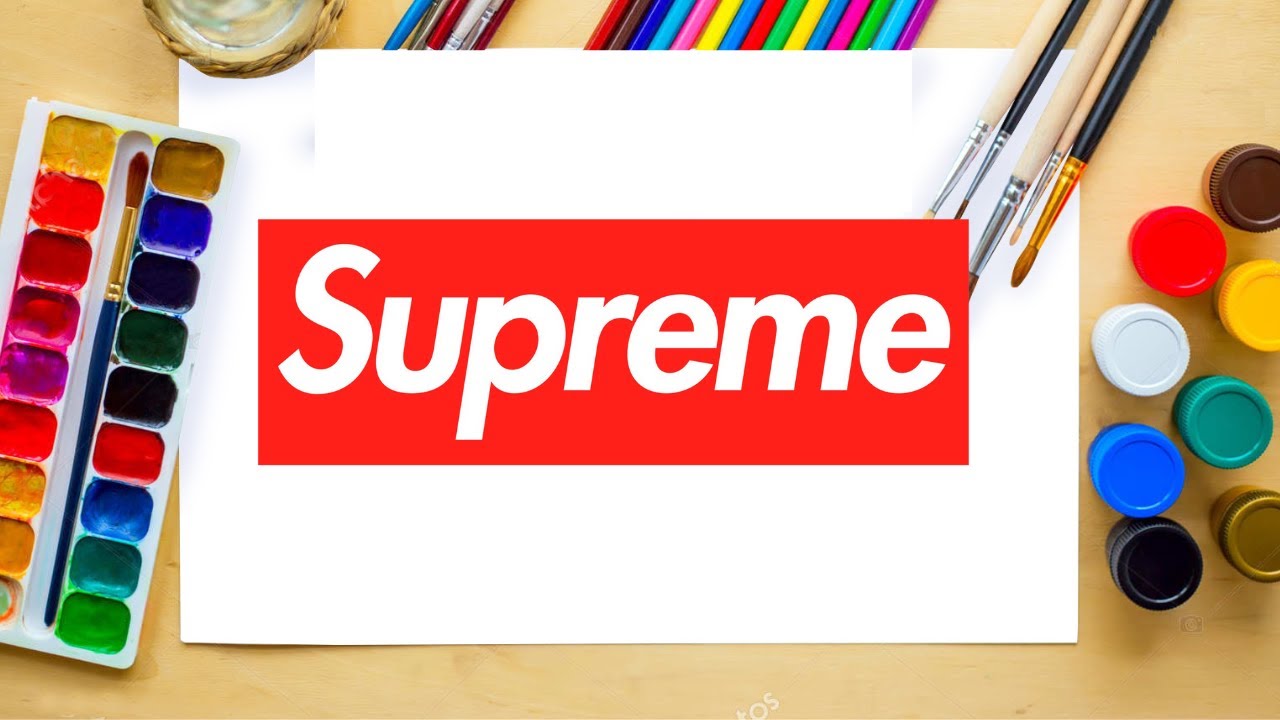 Supreme logo drawing - How to draw Supreme Logo - YouTube