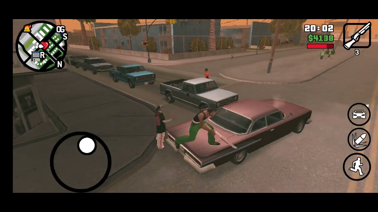 gta sa peds fight - YouTube