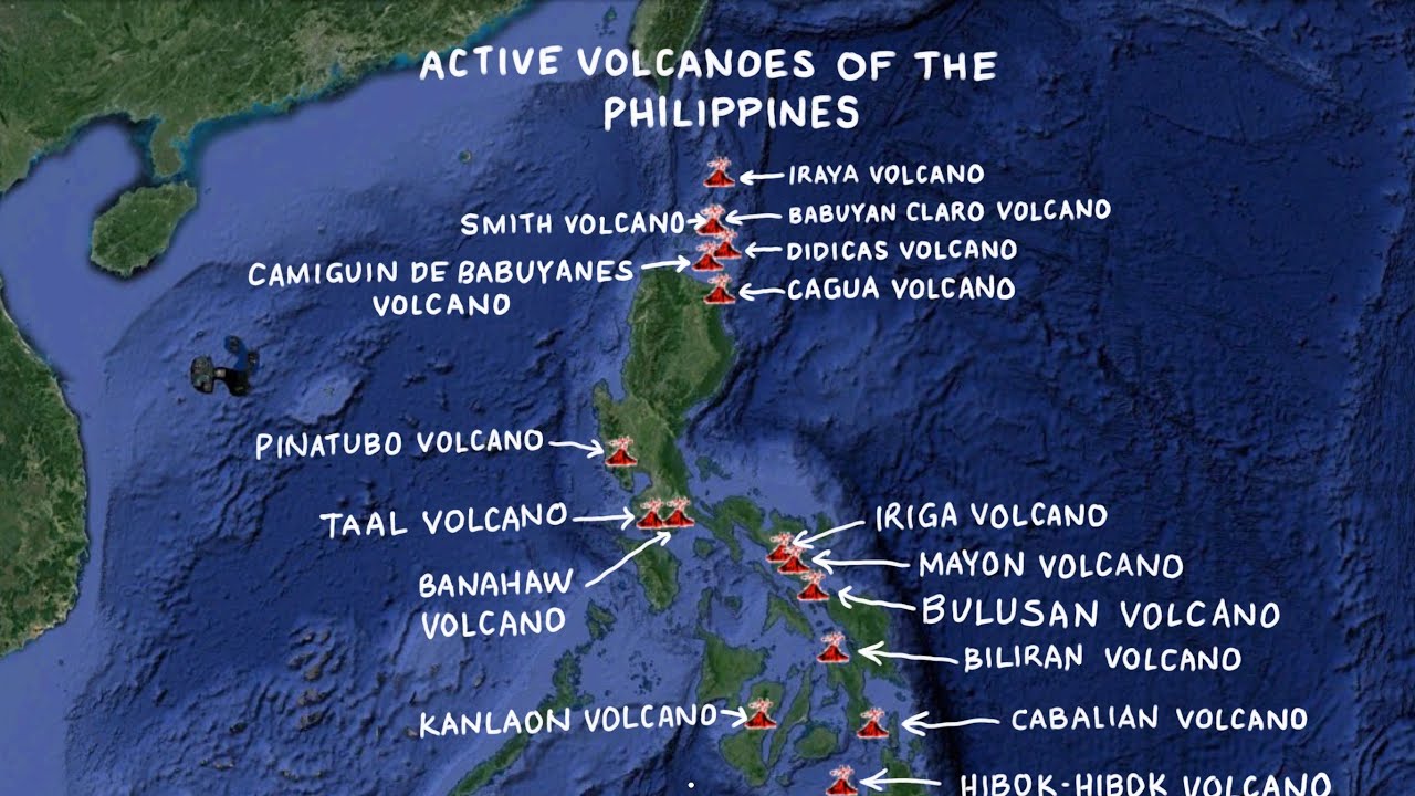 Volcanoes In The Philippines Philippine Map Map World Map Europe ...