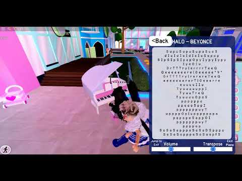 Halo - Beyonce | Royale High Piano Versión | Roblox Royale High - YouTube