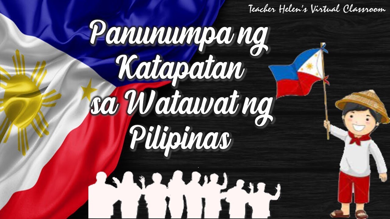 Panunumpa Ng Katapatan Sa Watawat Ng Pilipinas Youtube Images And ...