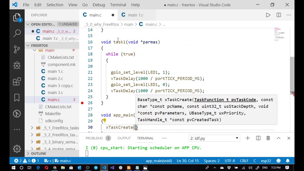 ESP32 Meet-up - FreeRtos - YouTube