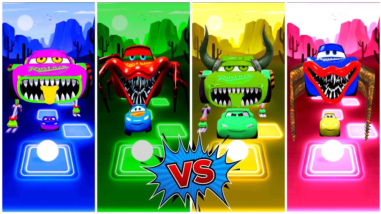 McQueen Red Eater 🆚 McQueen Blue Eater 🆚 McQueen Robot Eater 🆚 McQueen ...