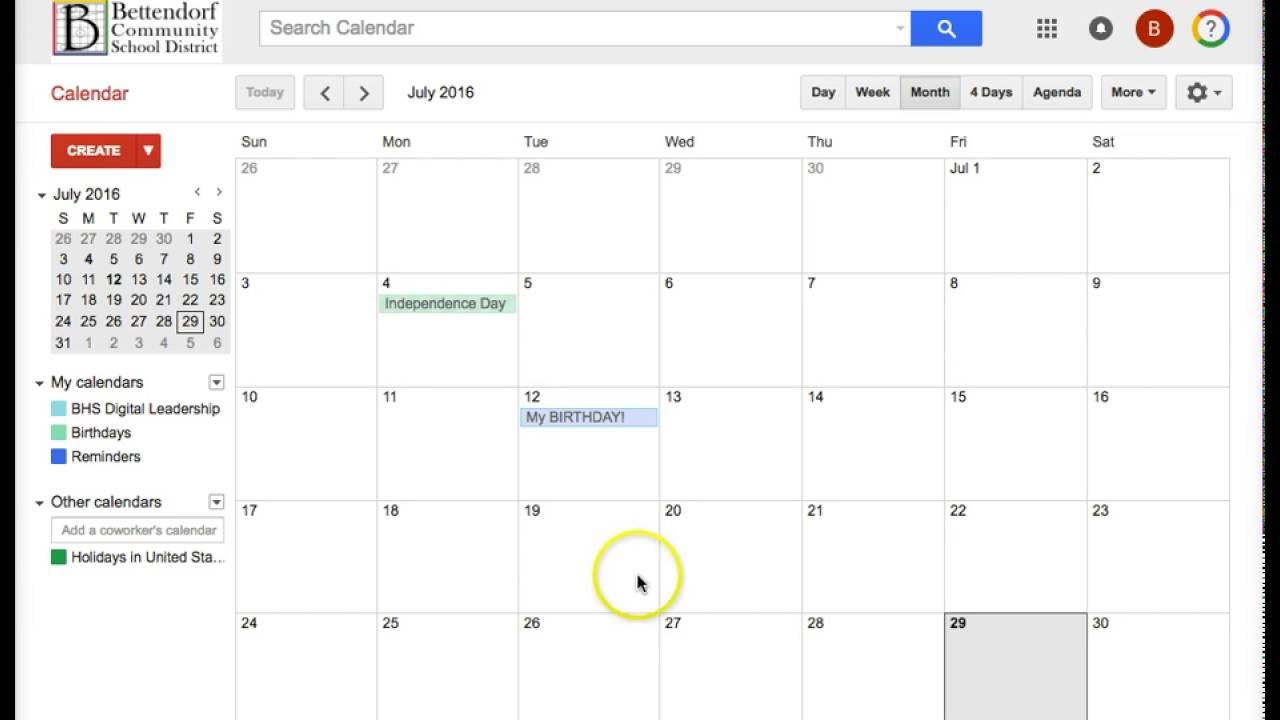 Create New Calendars in Google Calendar YouTube