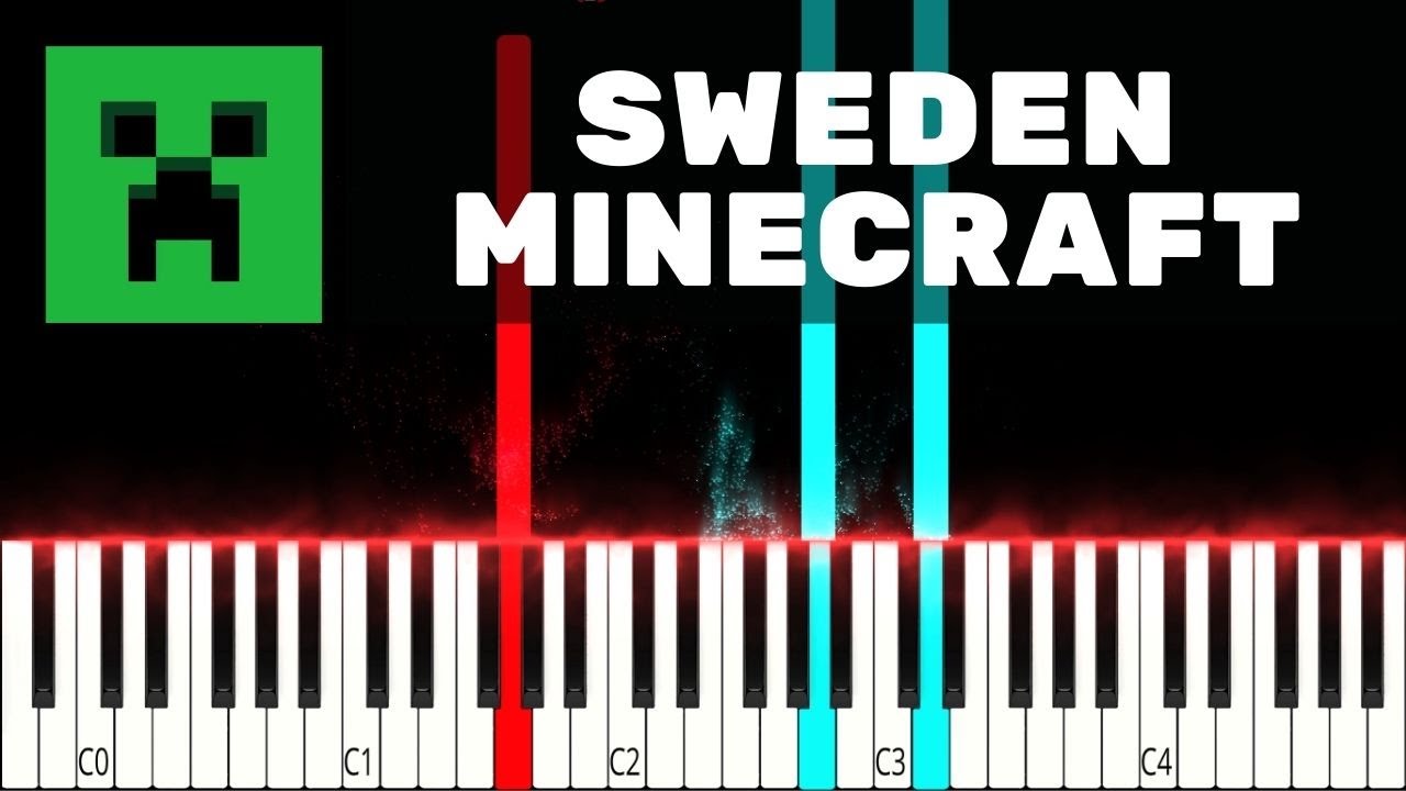 Sweden - Minecraft - Piano Tutorial - YouTube