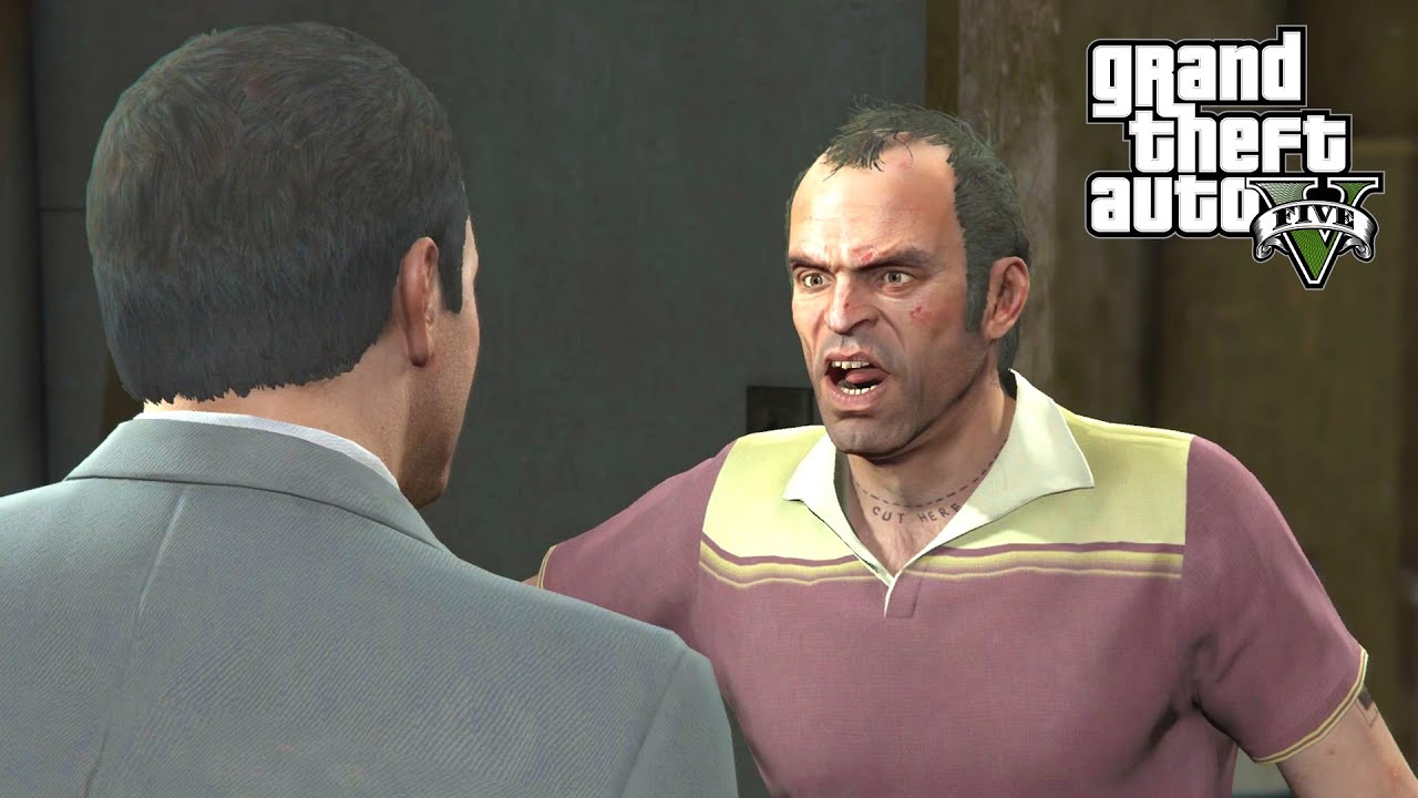 GTA V: Michael Loses it with Trevor (Cutscene) - YouTube