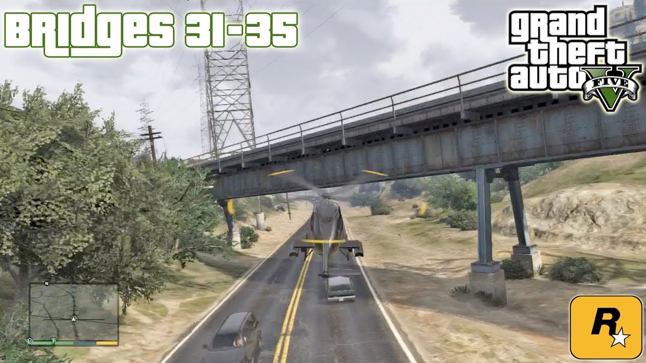 GTA5 Under The Bridges 31-35 (Aerial Challenges) Tutorial :: Grand ...