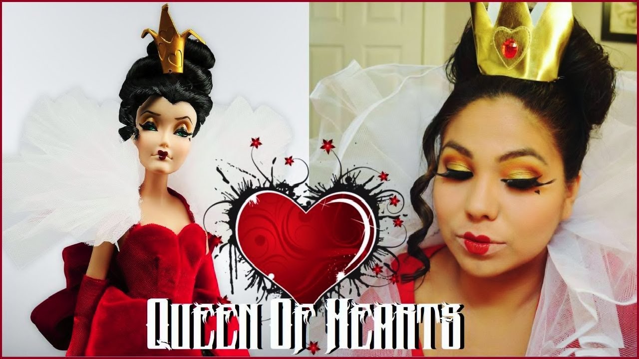 Queen Of Hearts Disney Villains Designer Doll Hair Makeup Youtube