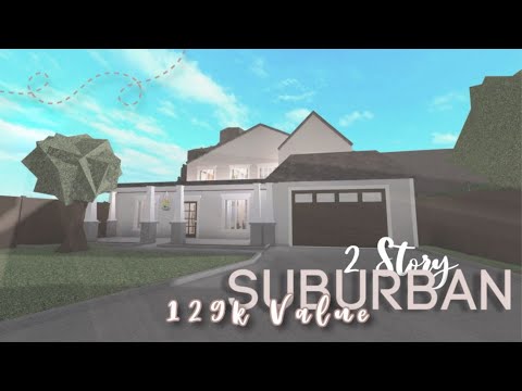 Bloxburg || Two Story Suburban Home 129k | House Build | - YouTube