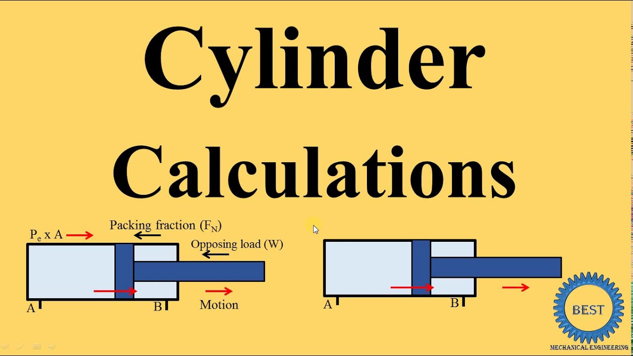 Hydraulic Cylinder Calculation Examples - Design Talk