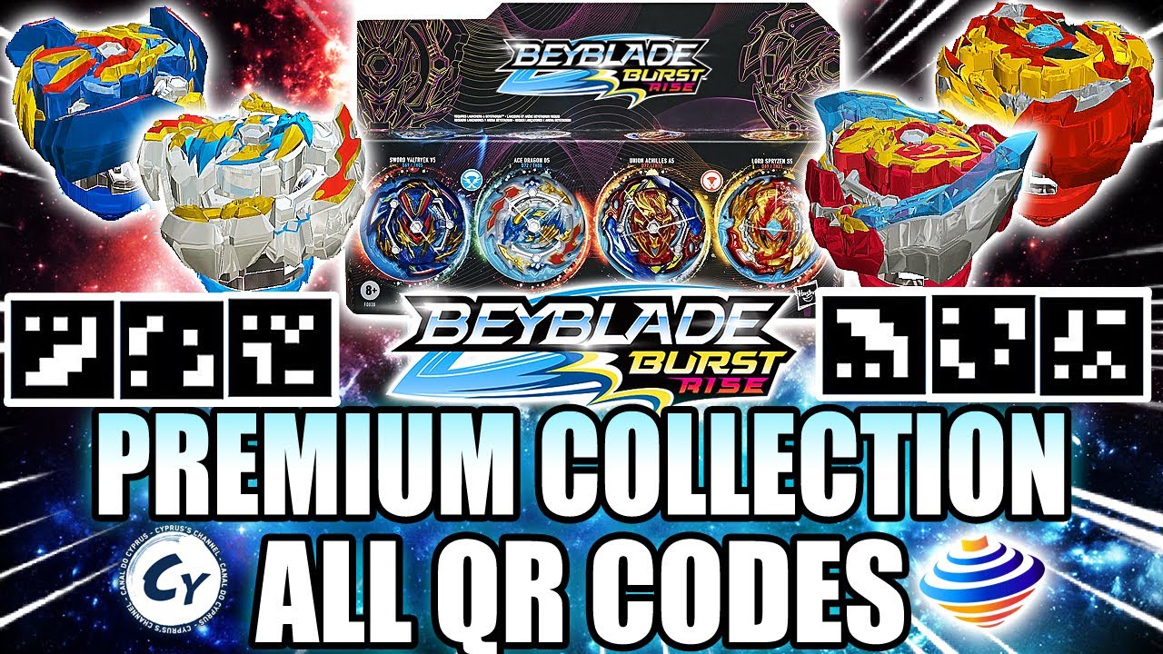 ALL PREMIUM COLLECTION QR CODES BEYBLADE BURST RISE APP QR CODES CYPRUS ...