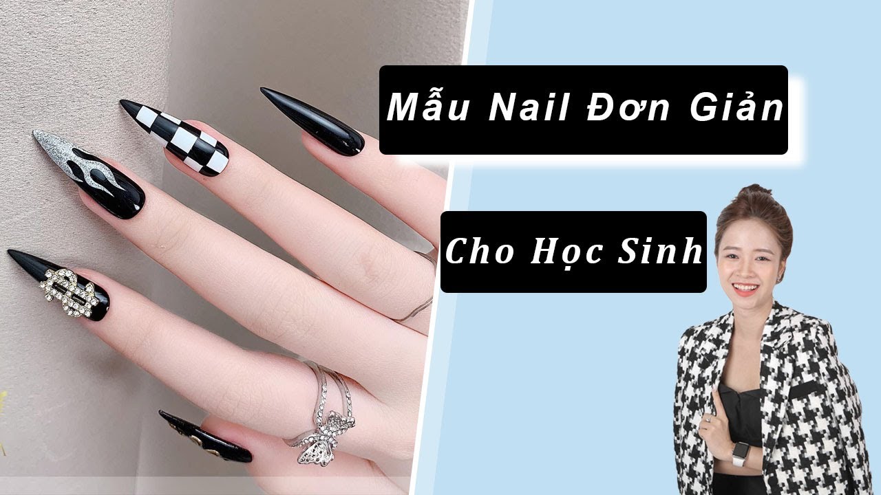 Sưu tầm những mẫu nail đơn giản cho người mới học dễ thực hiện