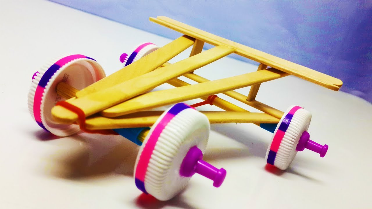 Cardboard Rubber Band Car