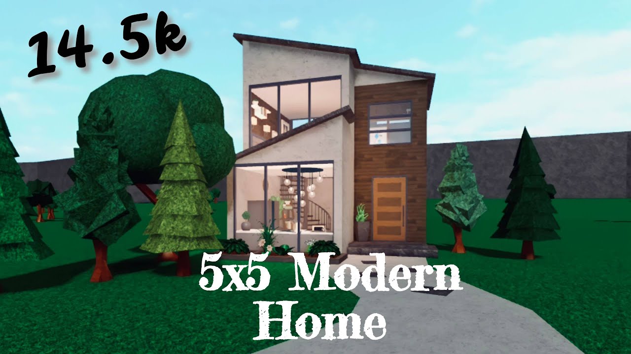 Bloxburg Modern House Ideas No Gamepasses ~ Bloxburg: Small House #4 D63