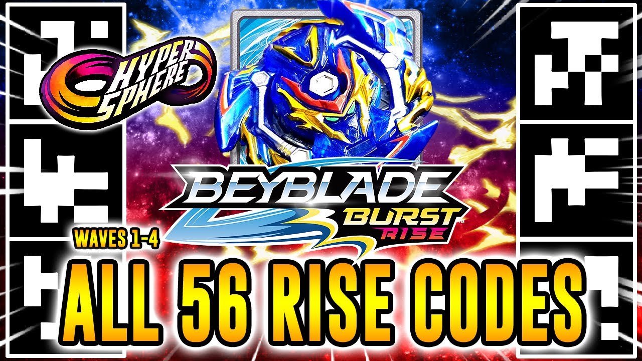 ALL 56 BEYBLADE BURST RISE QR CODES TODOS BEYBLADE BURST RISE APP QR ...