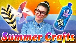 Summer Craft Compilation | Patriotic Pinwheel, Spongebob & More | Arts & Crafts With Crafty Carol