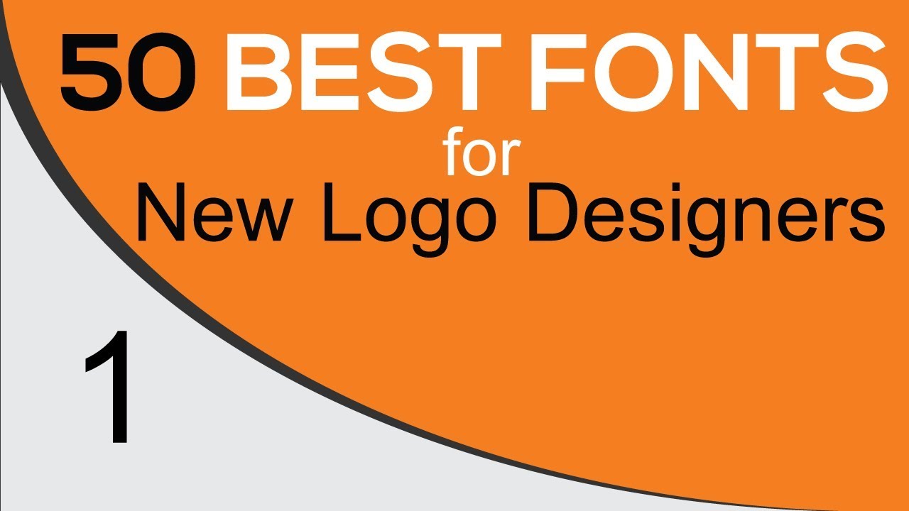 Best Fonts | Best Fonts For Graphic Logo Design - YouTube